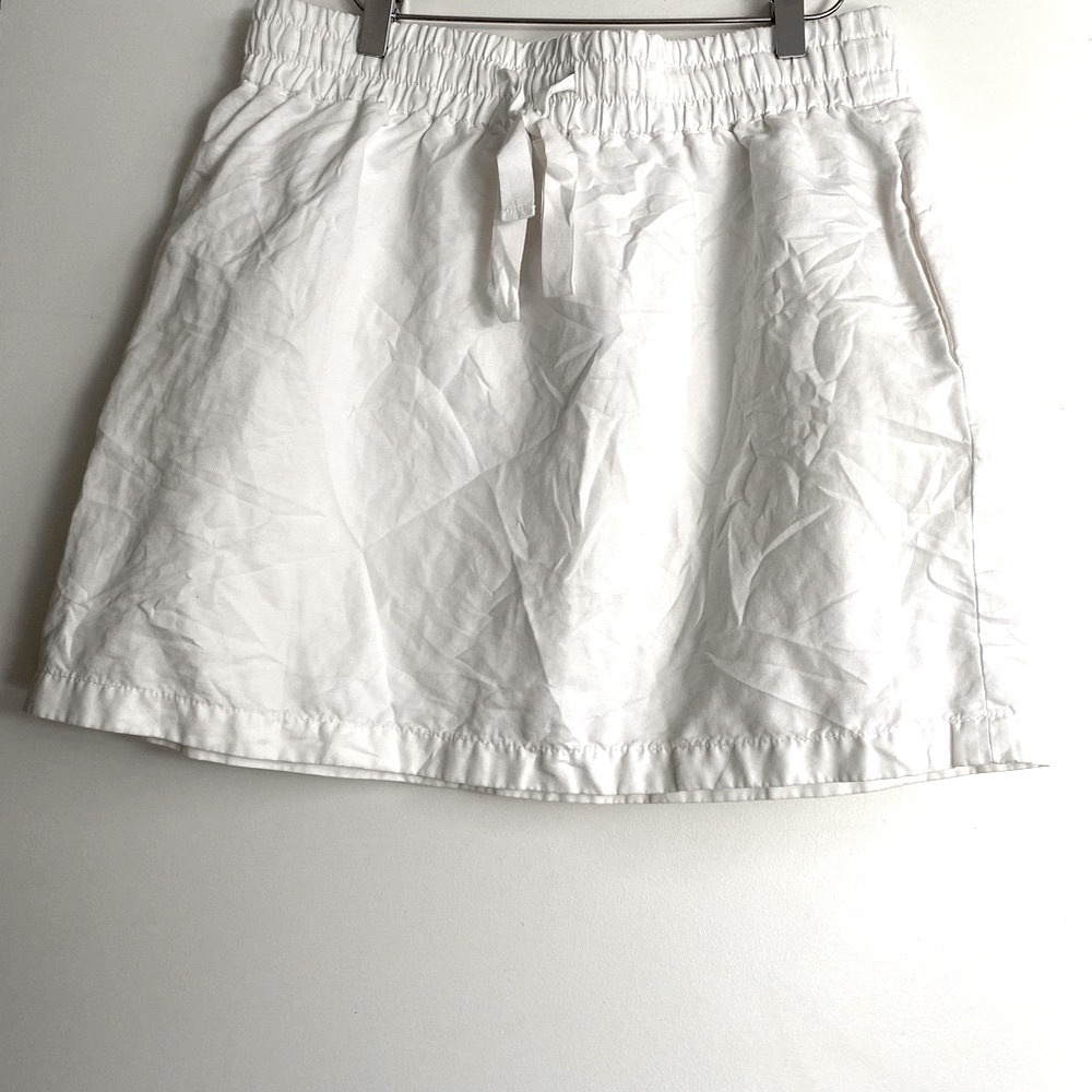 J. Crew White Mini Skirt